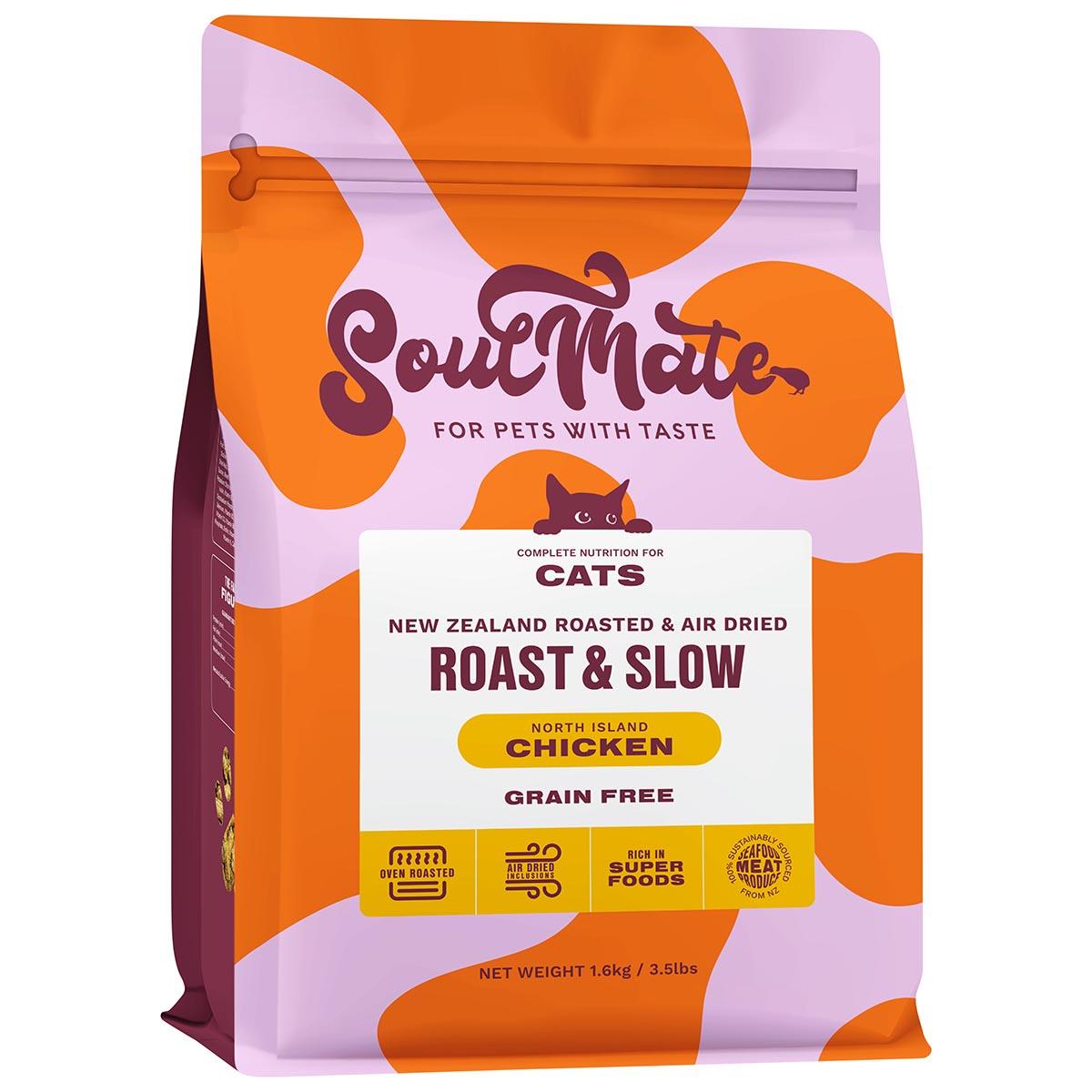 SoulMate Roast & Slow Baked and Air Dried North Island Chicken Dry Cat Food