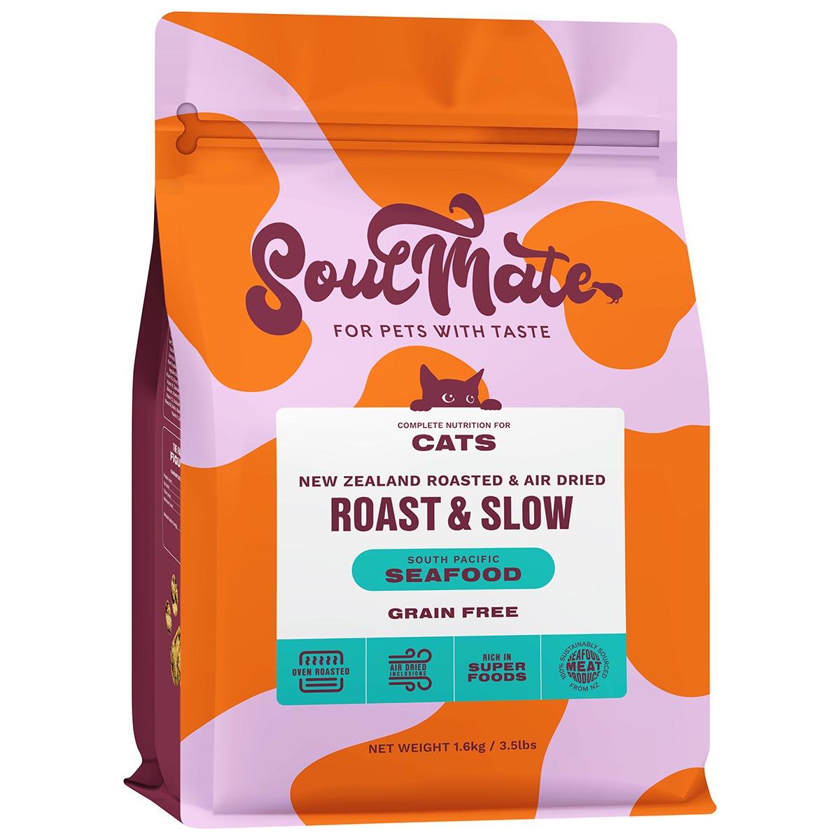 SoulMate Roast & Slow Baked and Air Dried South Pacific Seafood Dry Cat Food