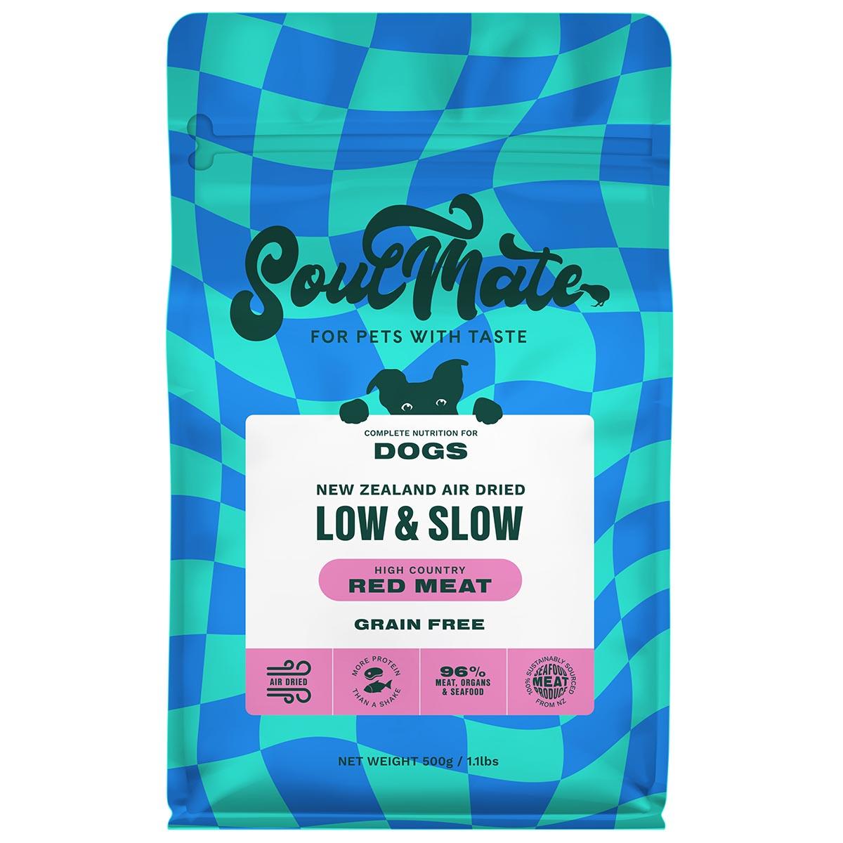 SoulMate Low & Slow Air Dried High Country Red Meat Dry Dog Food