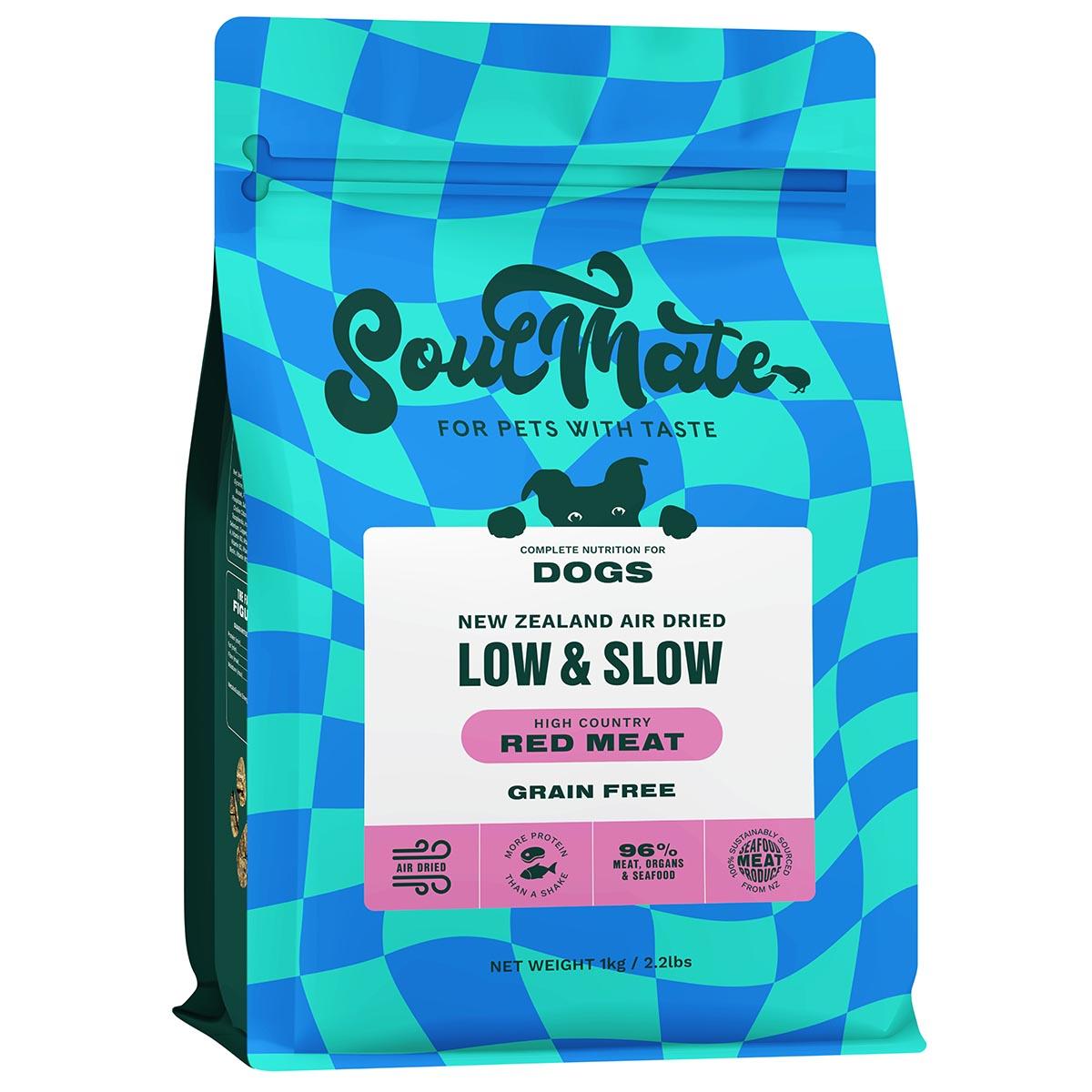 SoulMate Low & Slow Air Dried High Country Red Meat Dry Dog Food