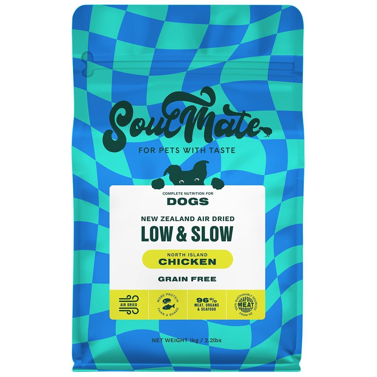 SoulMate Low & Slow Air Dried North Island Chicken Dry Dog Food