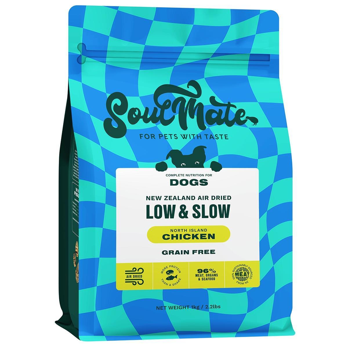 SoulMate Low & Slow Air Dried North Island Chicken Dry Dog Food