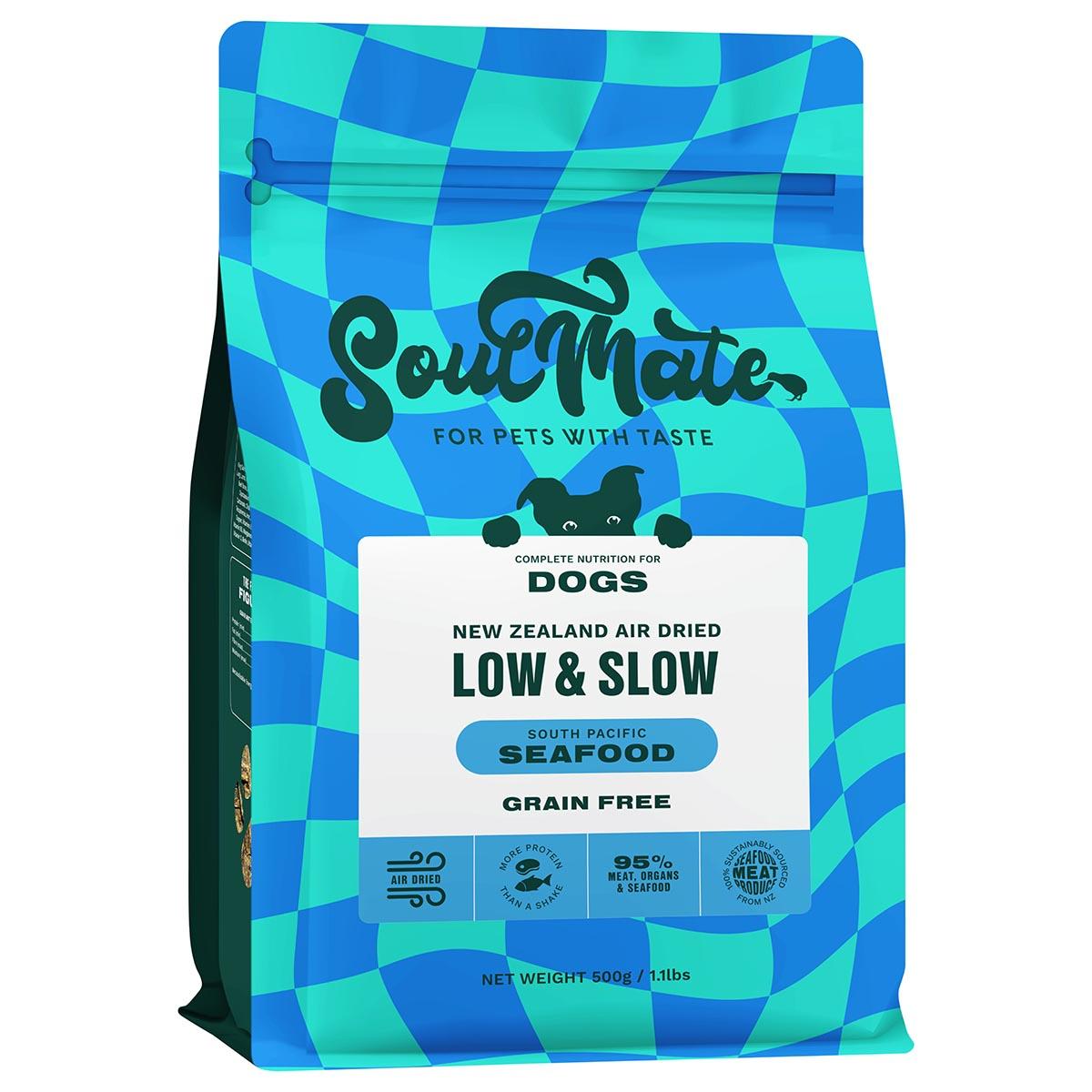 SoulMate Low & Slow Air Dried South Pacific Seafood Dry Dog Food