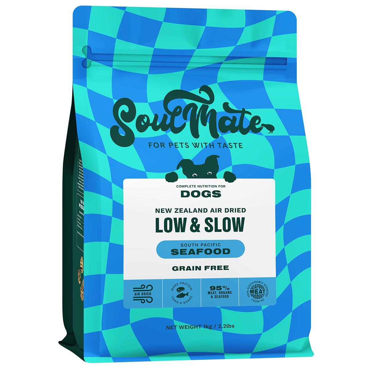 SoulMate Low & Slow Air Dried South Pacific Seafood Dry Dog Food