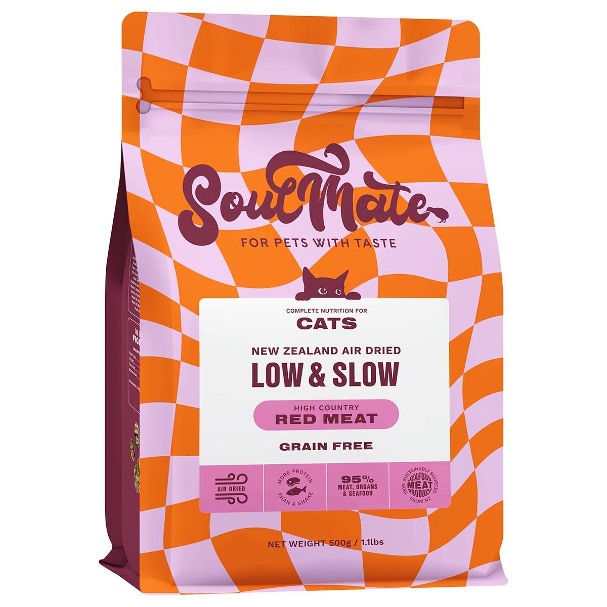 SoulMate Low & Slow Air Dried High Country Red Meat Dry Cat Food