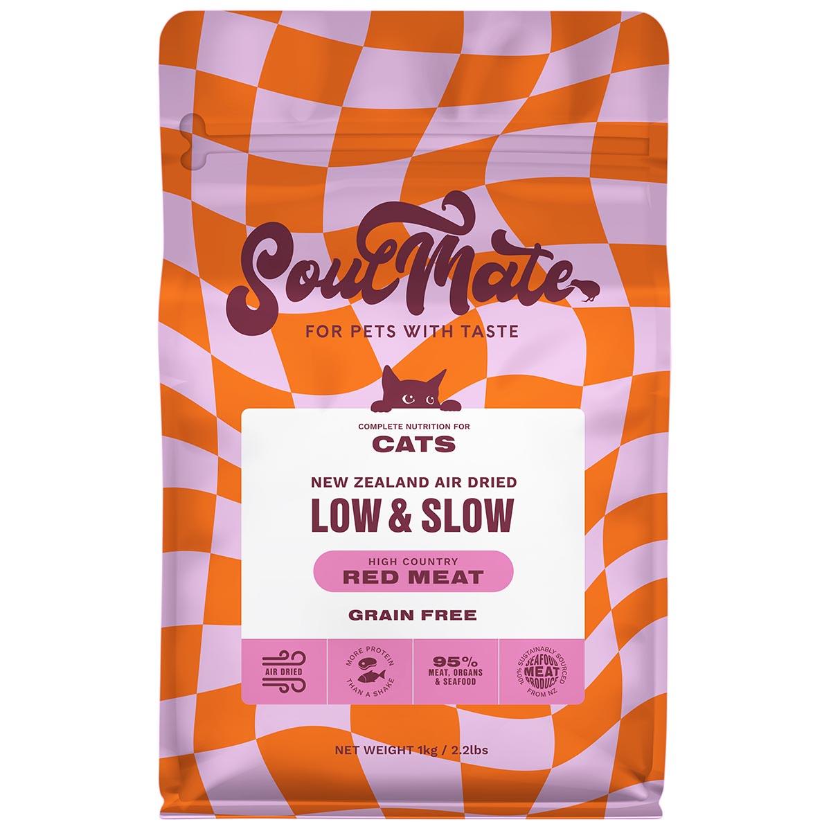 SoulMate Low & Slow Air Dried High Country Red Meat Dry Cat Food