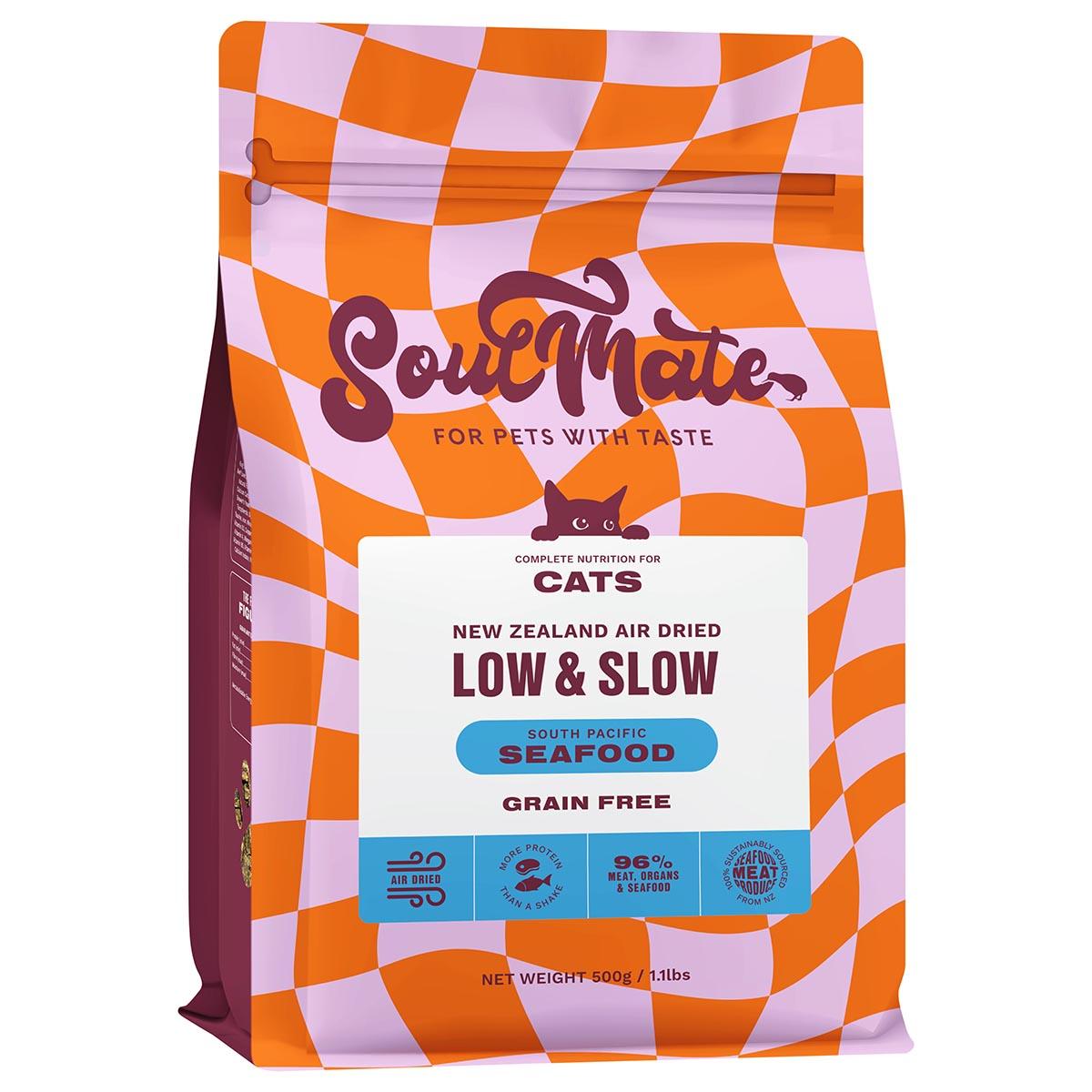 SoulMate Low & Slow Air Dried South Pacific Seafood Dry Cat Food
