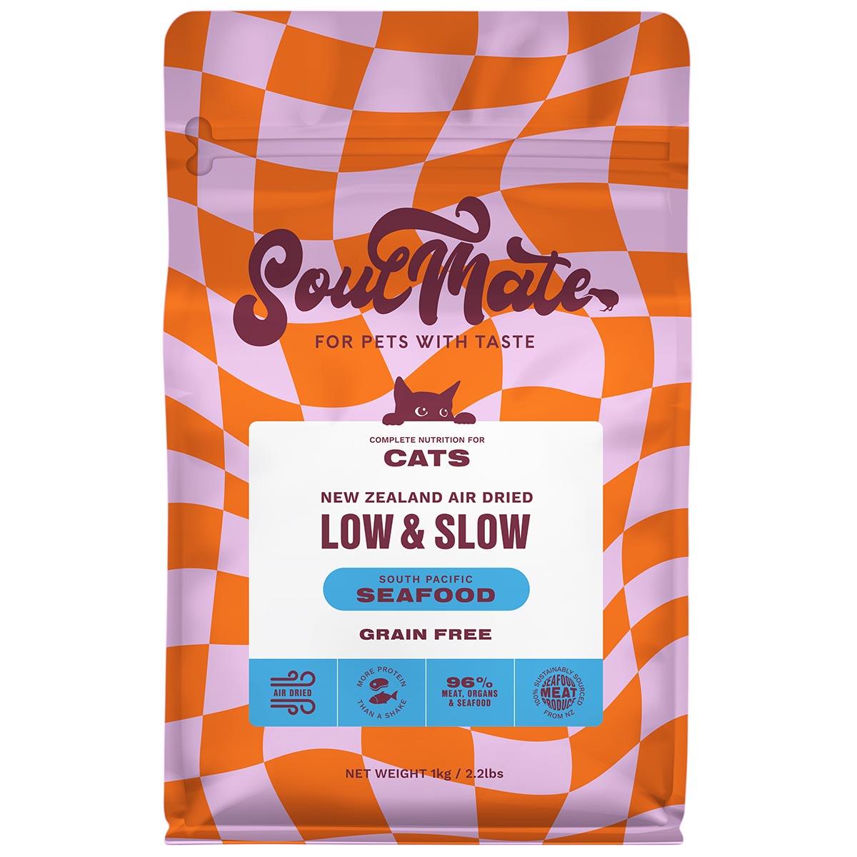 SoulMate Low & Slow Air Dried South Pacific Seafood Dry Cat Food
