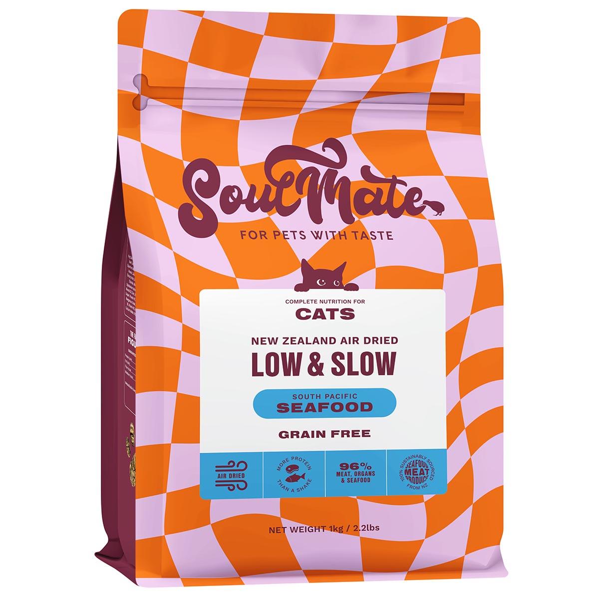 SoulMate Low & Slow Air Dried South Pacific Seafood Dry Cat Food