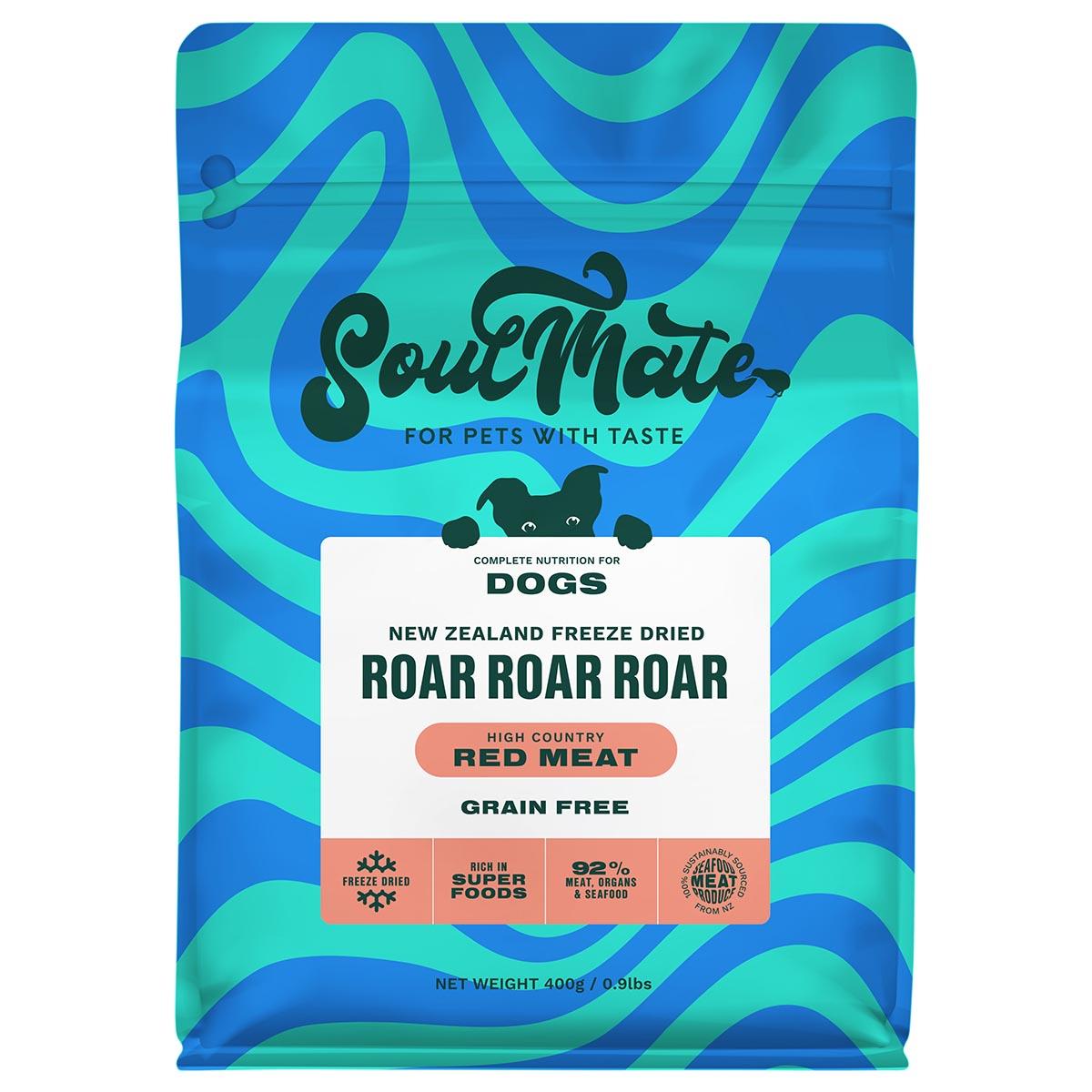 SoulMate Roar Roar Roar High Country Red Meat Freeze Dried Dog Food