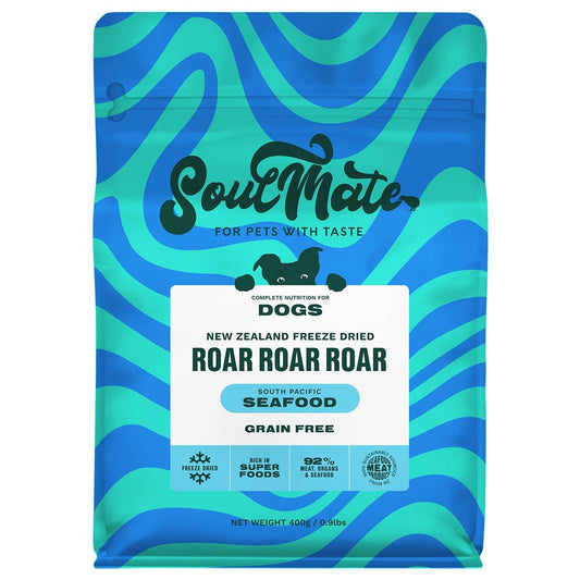 SoulMate Roar Roar Roar South Pacific Seafood Freeze Dried Dog Food