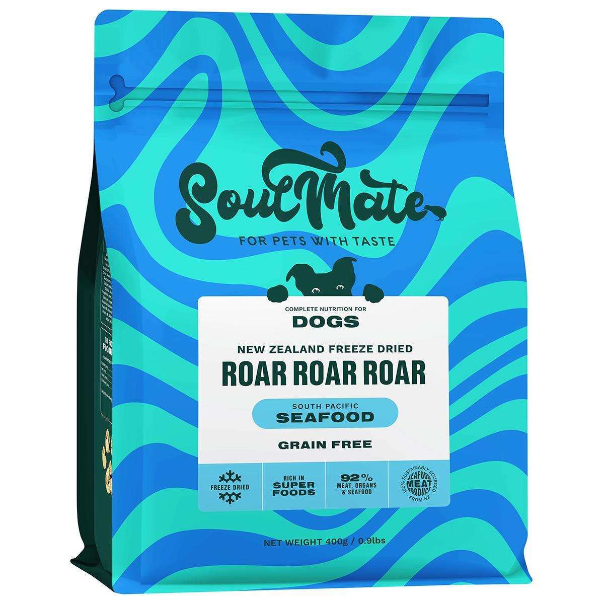 SoulMate Roar Roar Roar South Pacific Seafood Freeze Dried Dog Food