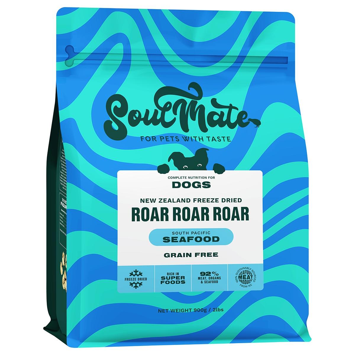 SoulMate Roar Roar Roar South Pacific Seafood Freeze Dried Dog Food