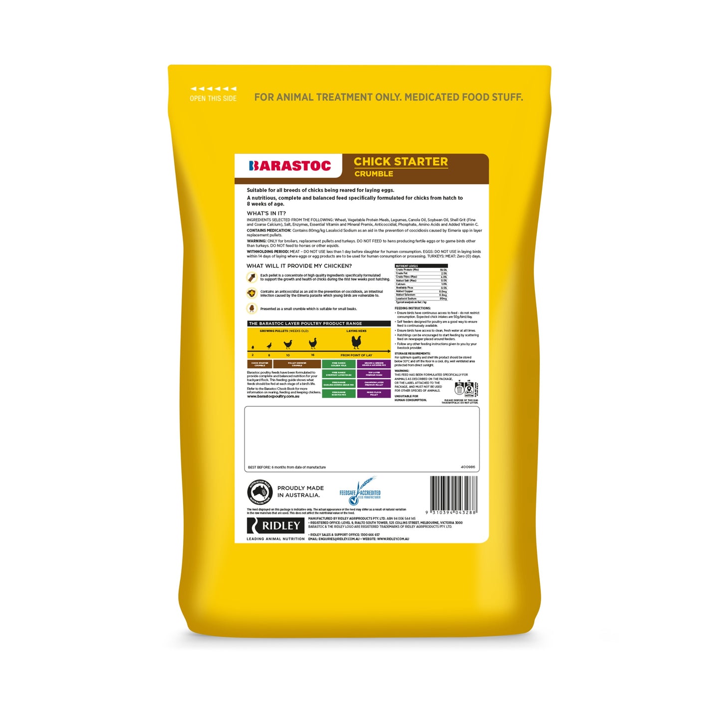Barastoc Chicken Starter 20kg