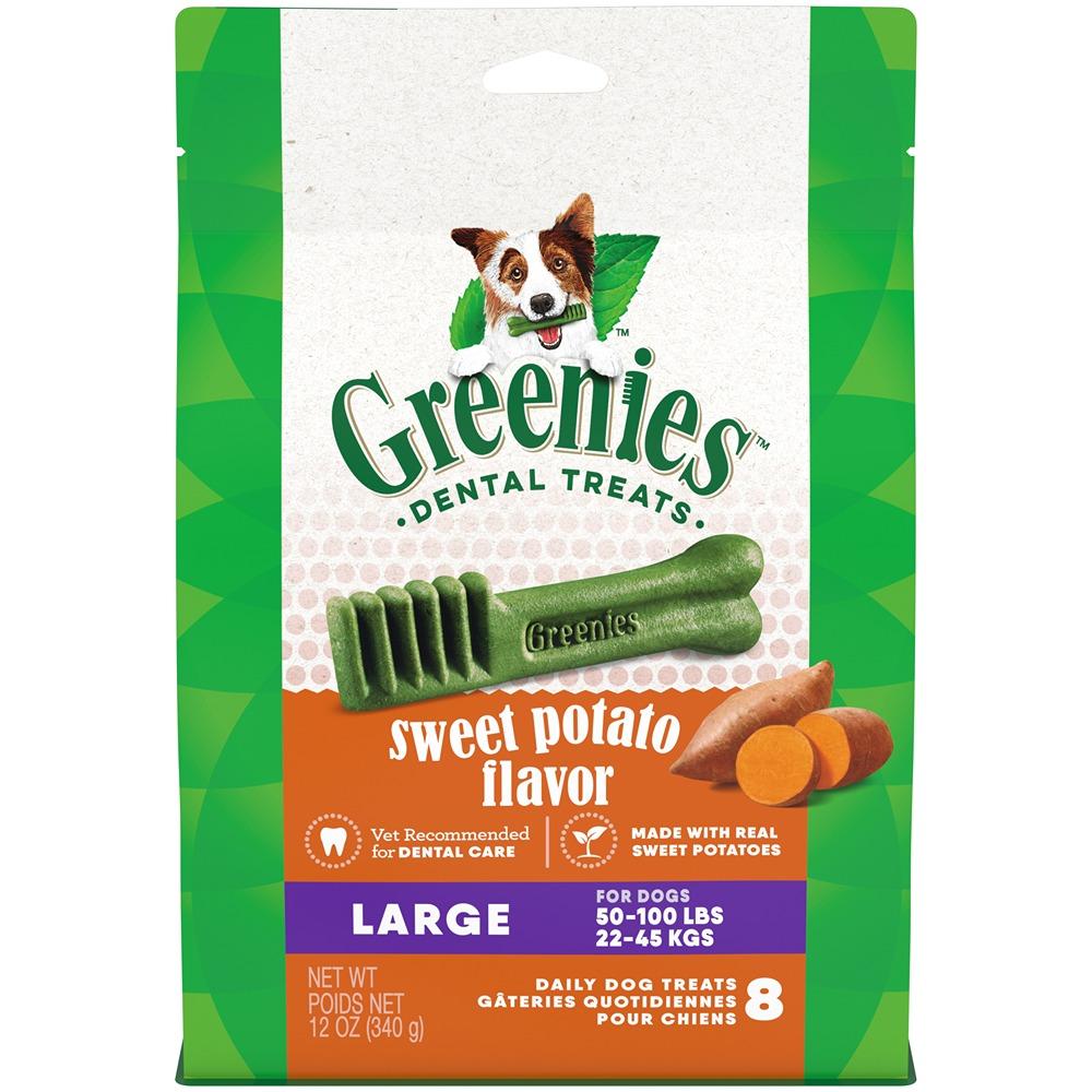 Greenies Canine Dental Dog Treat Sweet Potato Flavored Large 340g