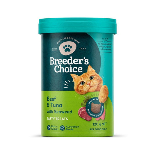 Breeder's Choice Beef, Tuna & Seaweed Cat Treats