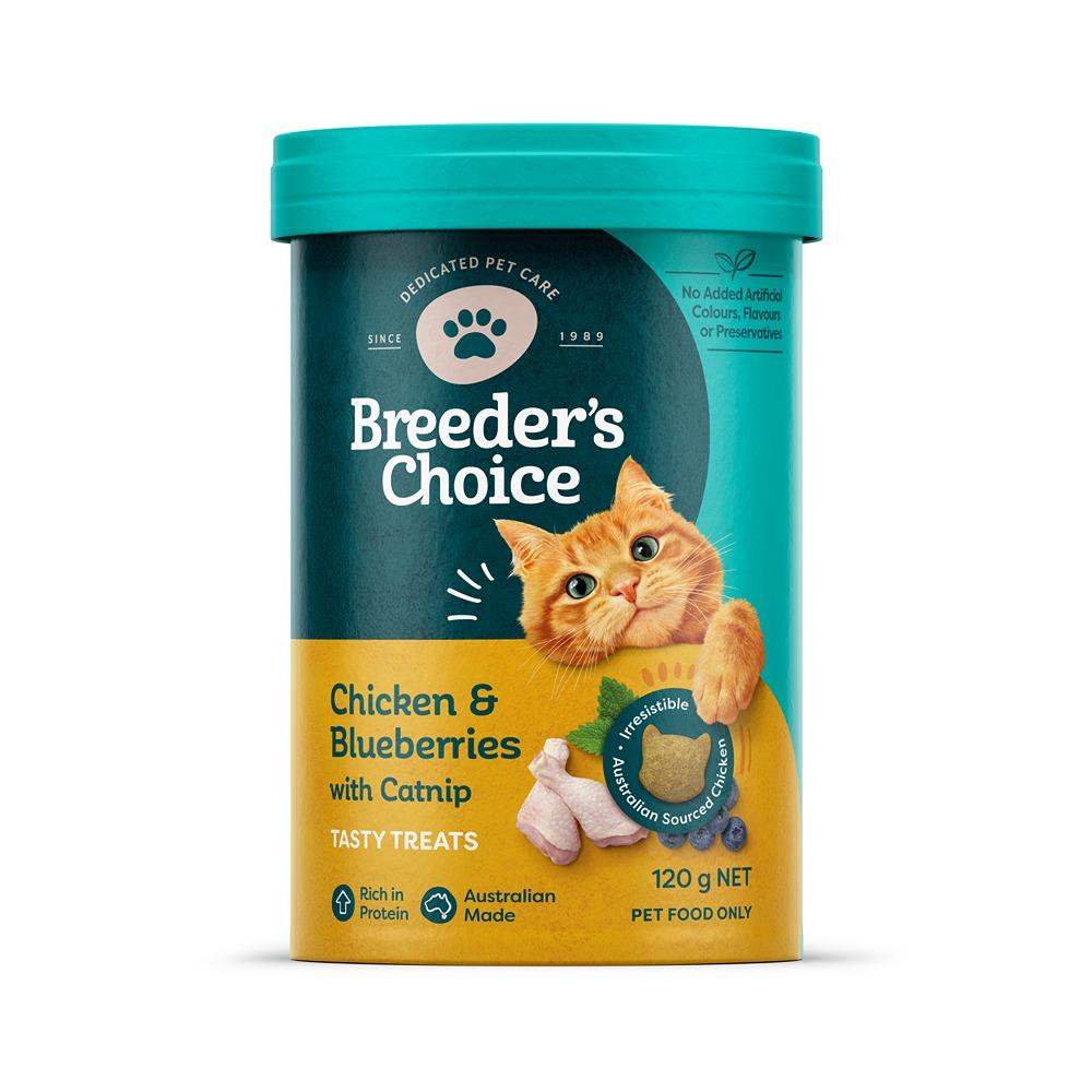 Breeder's Choice Chicken, Blueberries & Catnip Cat Treats