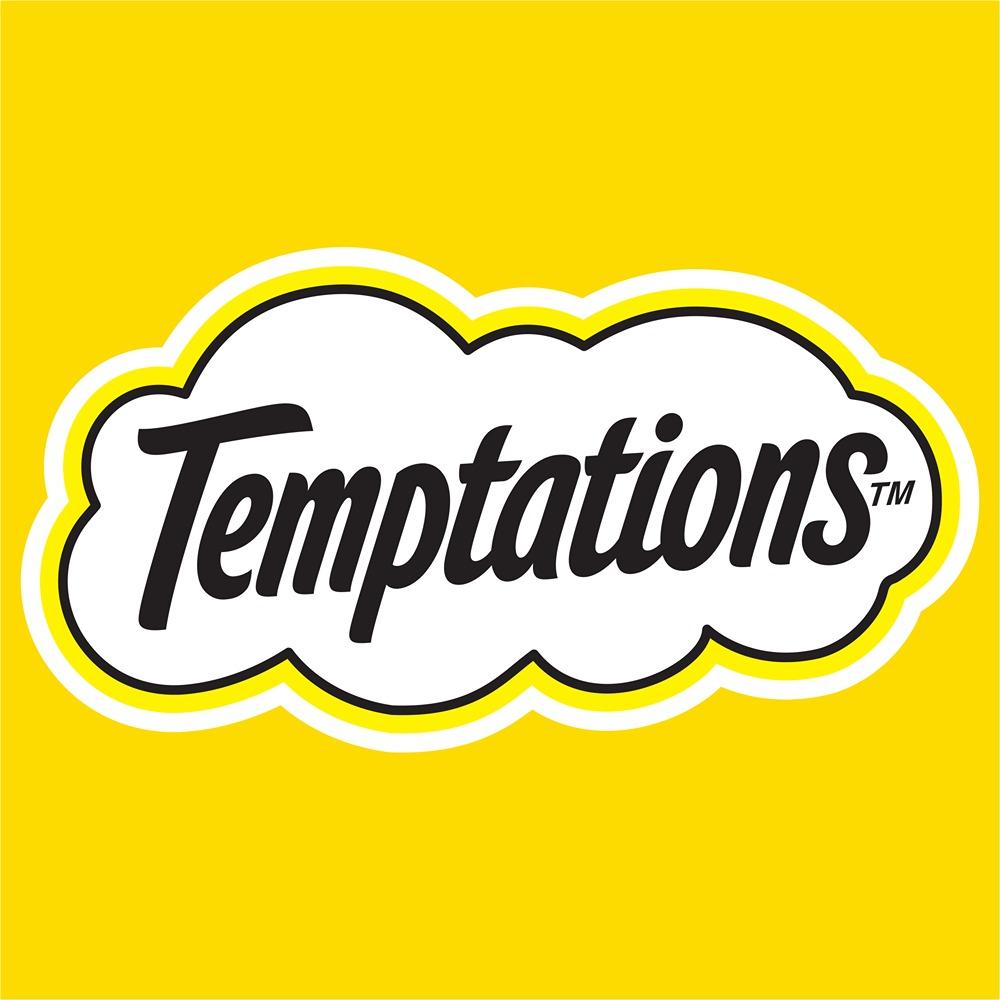 Temptations Creamy Spoons Cat Treat Tasty Chicken  & Savory Salmon 4x10g