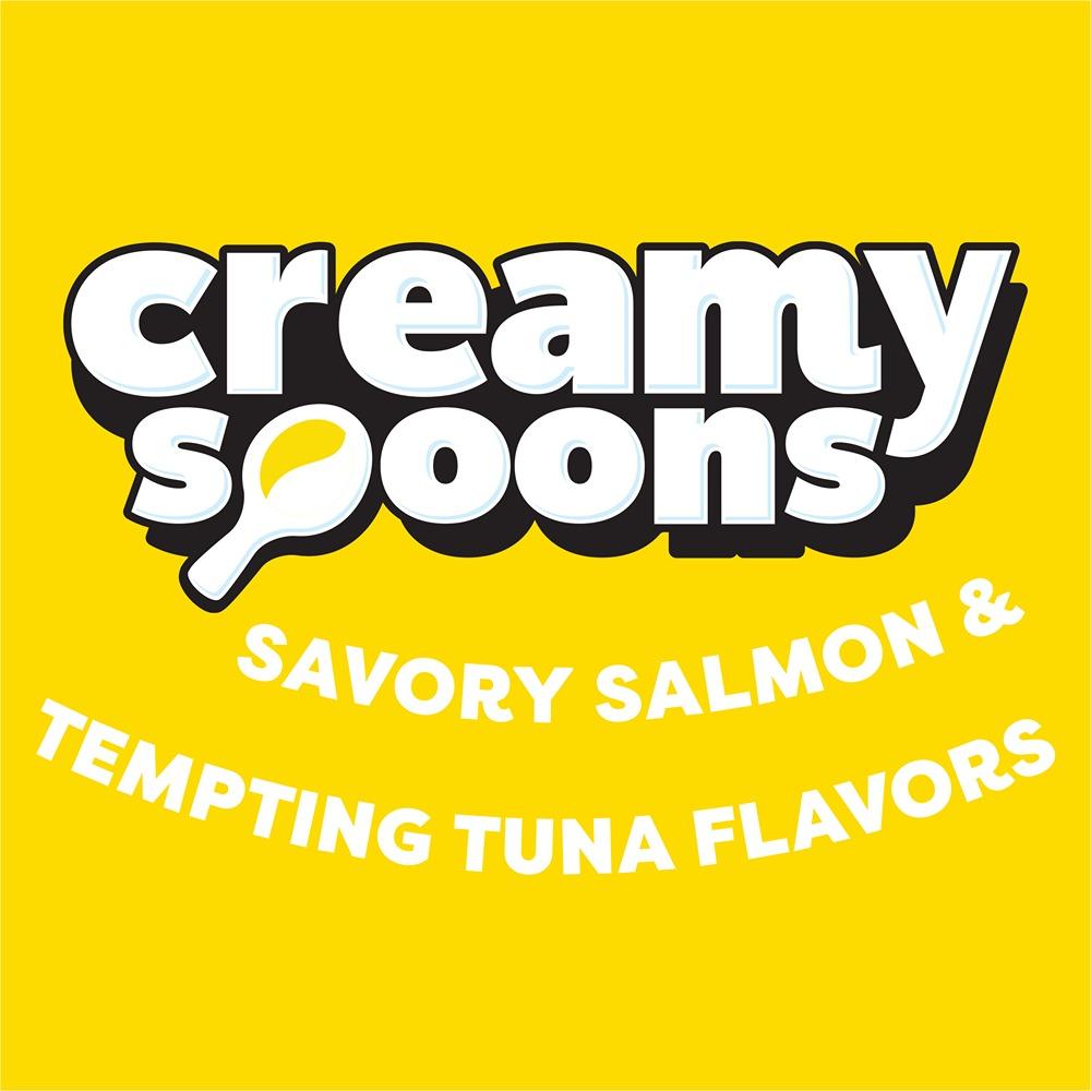 Temptations Creamy Spoons Cat Treat Savory Salmon & Tempting Tuna 4x10g