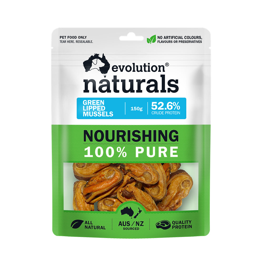 Evolution Naturals Green Lipped Mussels Dog Treats 150g