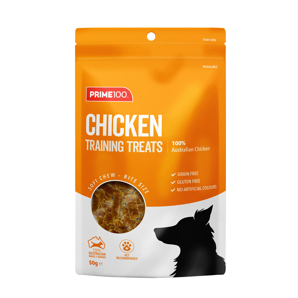 Prime100 Chicken Training Dog Treats 50g