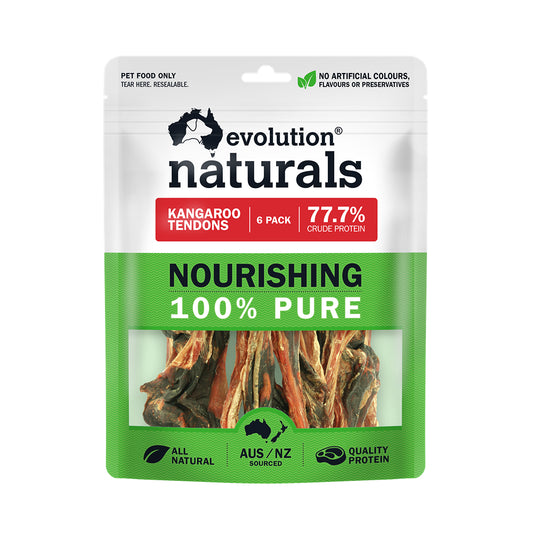 Evolution Naturals Kangaroo Tendons Dog Treats 200G