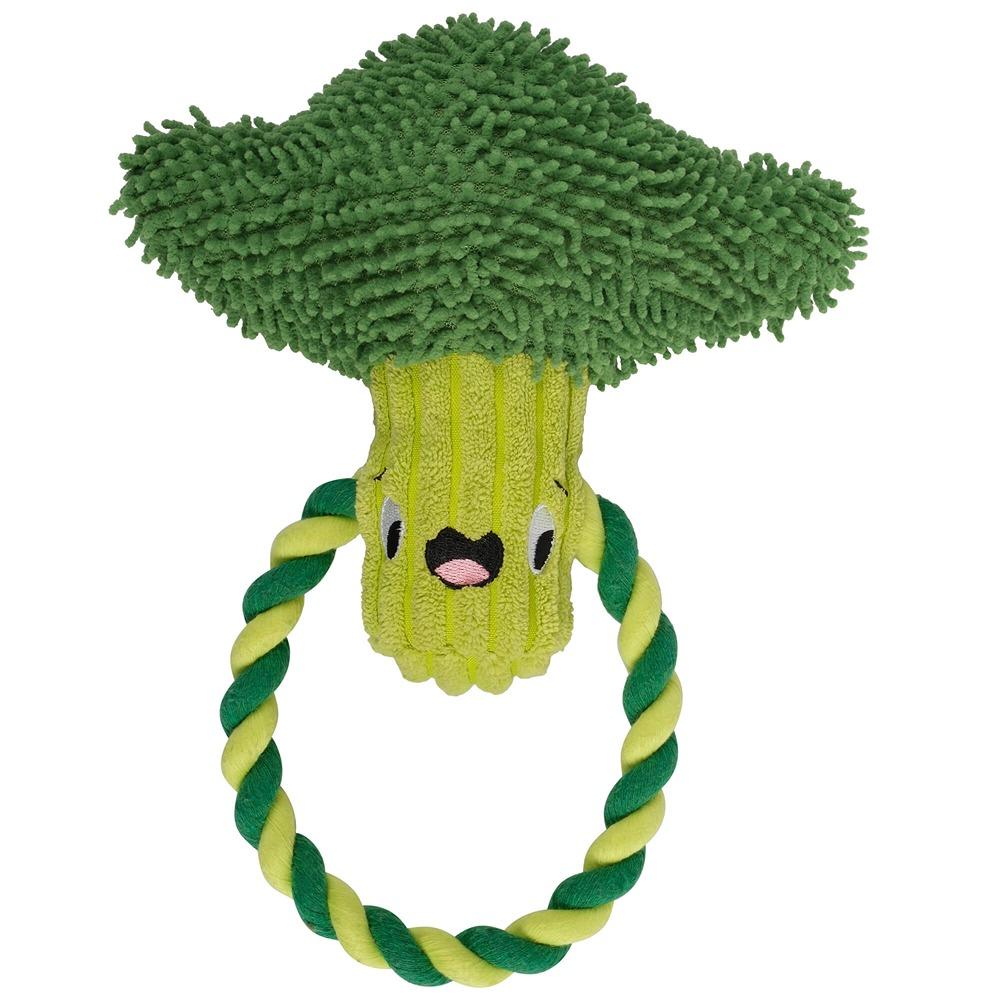 Snack Time Broccoli Plush Dog Toy