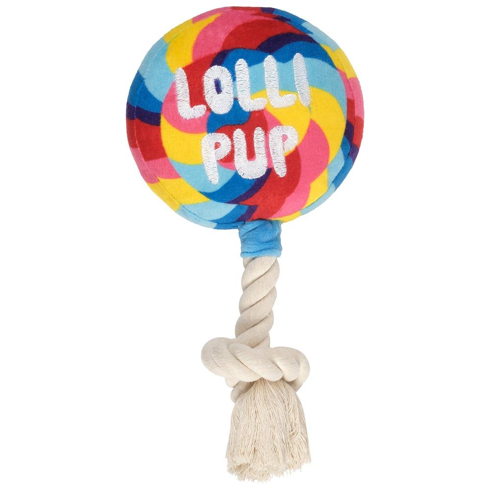 Snack Time Lollipop Plush Dog Toy