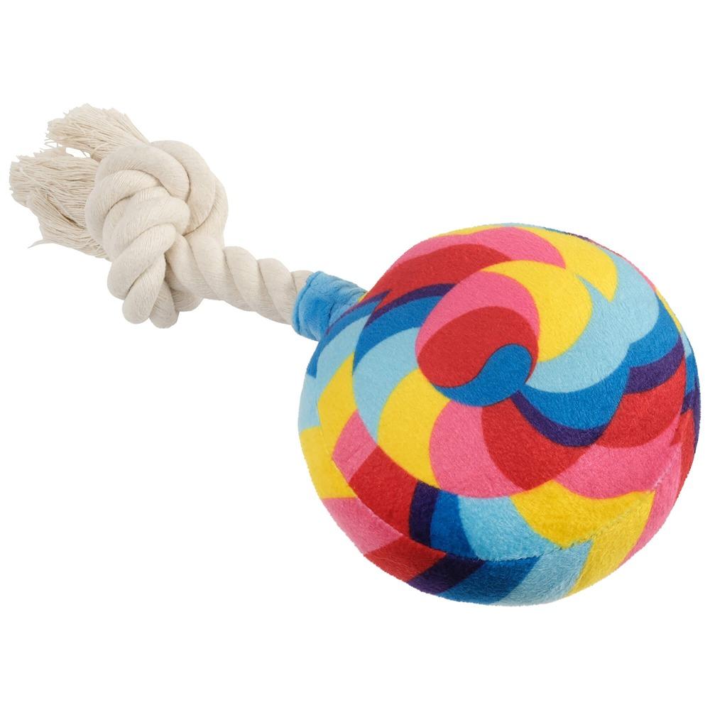 Snack Time Lollipop Plush Dog Toy