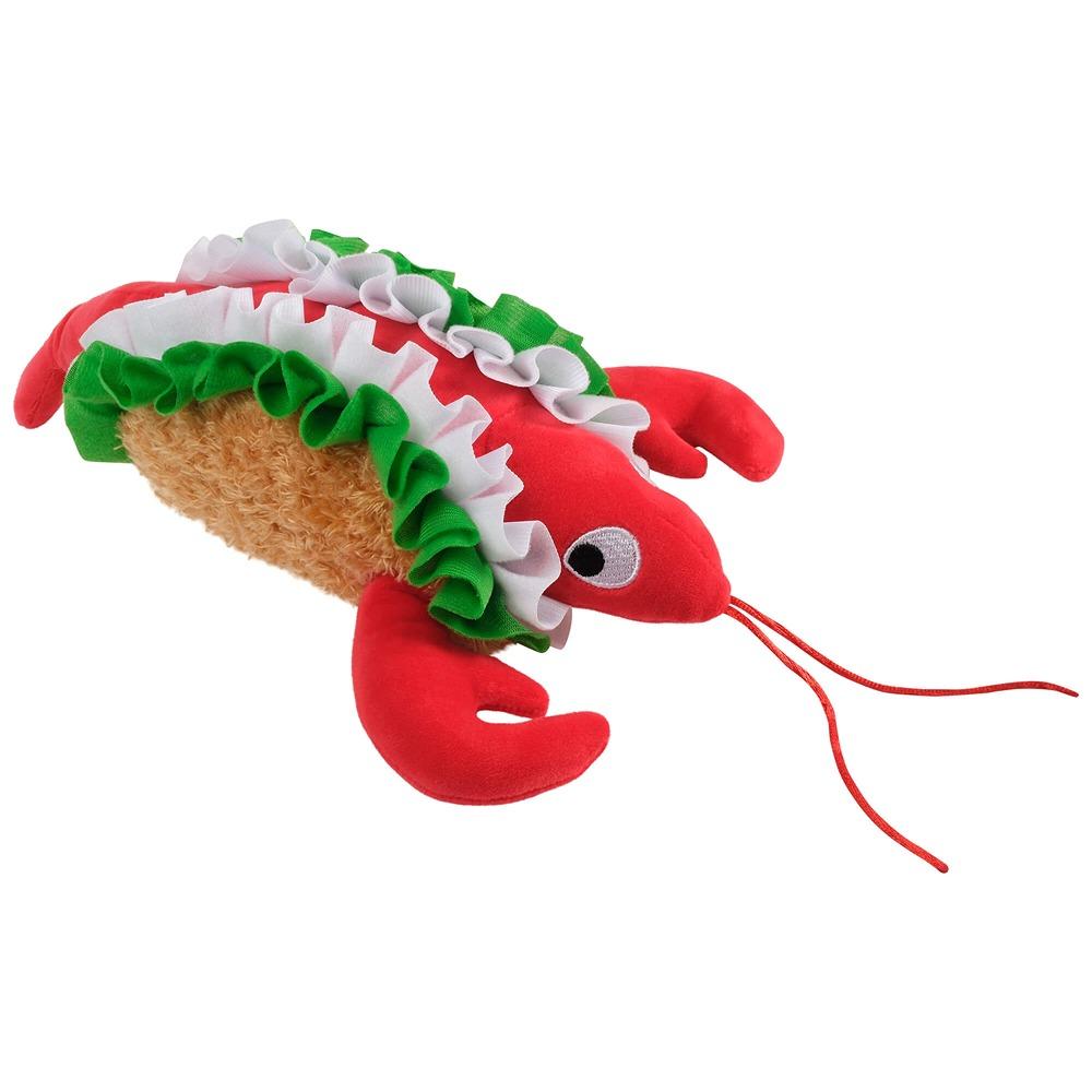 Snack Time Lobster Plush Dog Toy