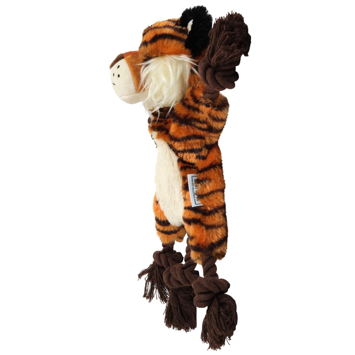 Lexi & Me Tiger Plush Rope Knot Dog Toy