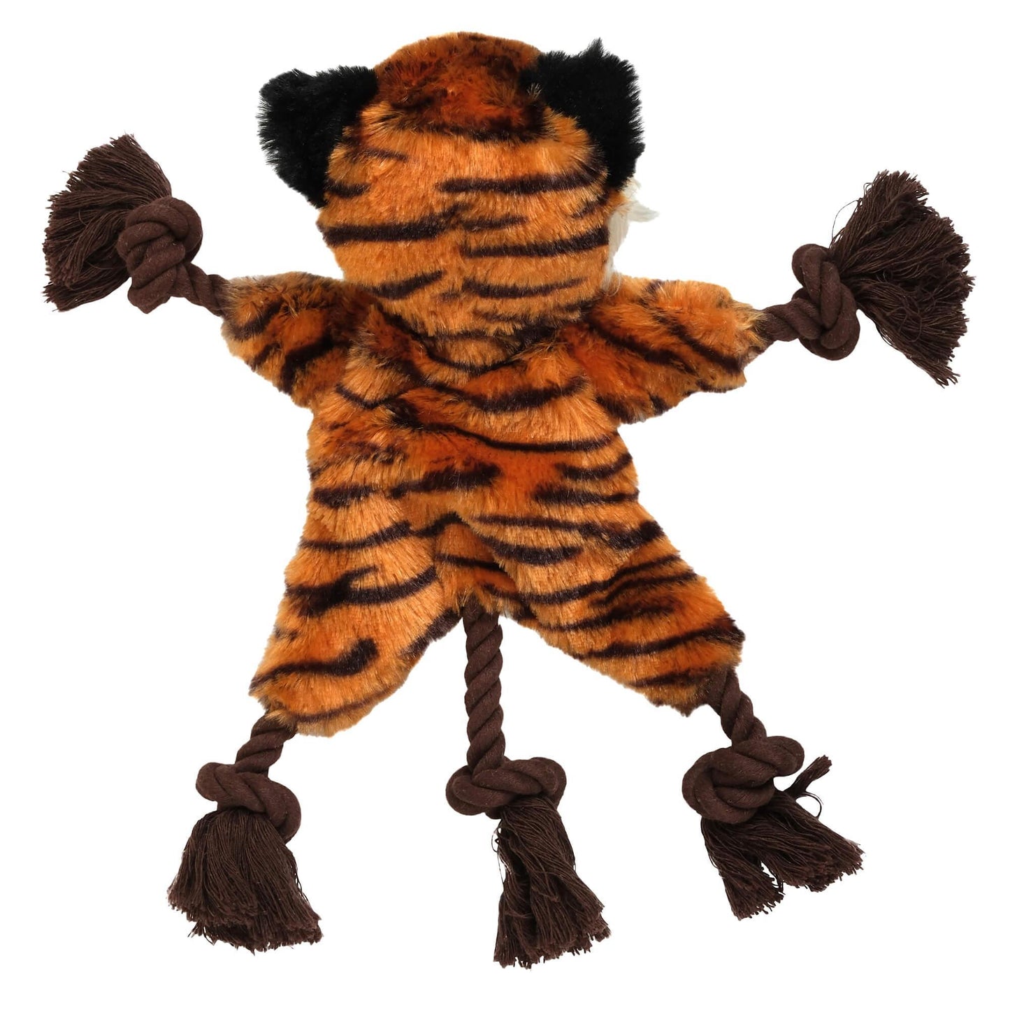 Lexi & Me Tiger Plush Rope Knot Dog Toy