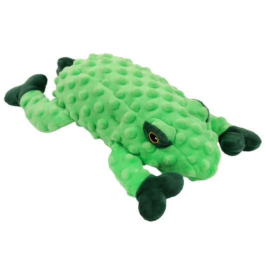 Lexi & Me Frog Plush Textured Dog Toy