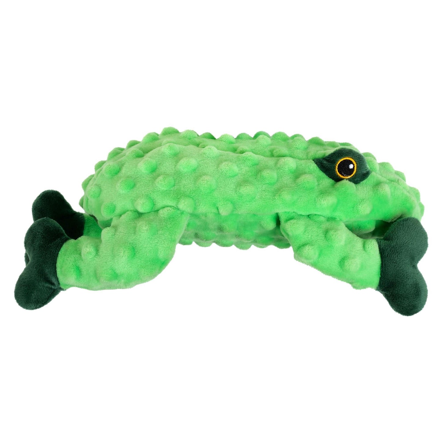 Lexi & Me Frog Plush Textured Dog Toy