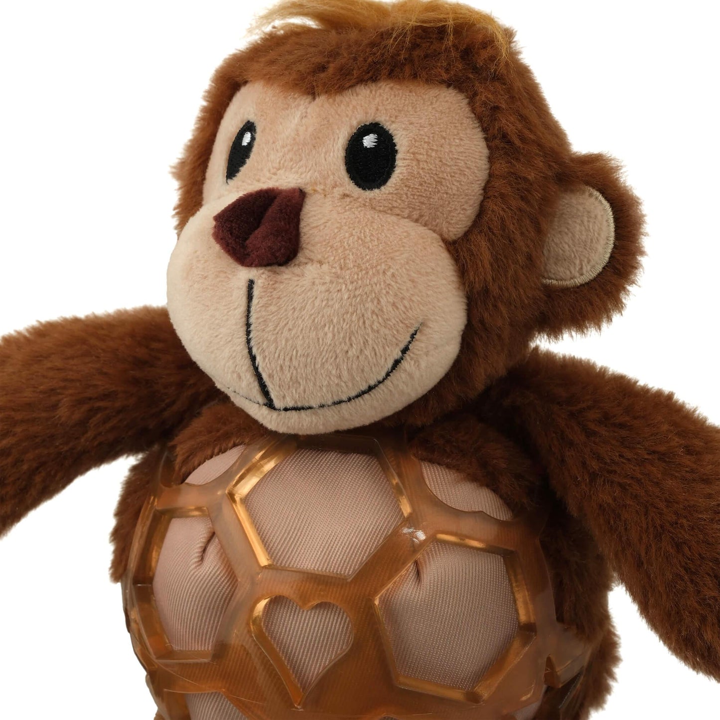 Lexi & Me Monkey Plush Rubber Dog Toy