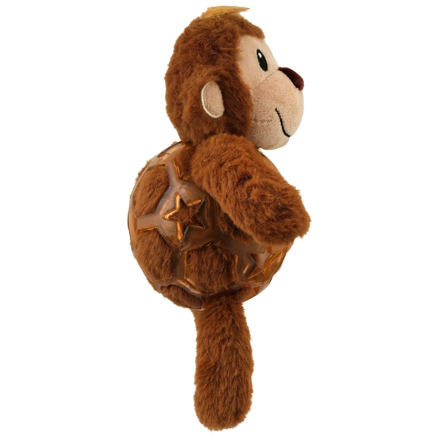 Lexi & Me Monkey Plush Rubber Dog Toy