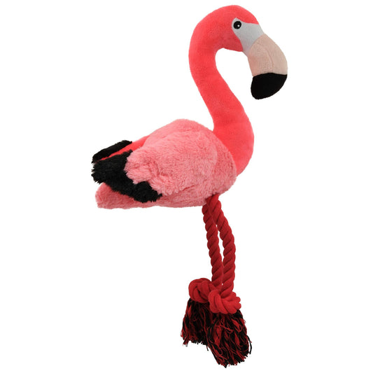 Lexi & Me Flamingo Plush Rope Dog Toy