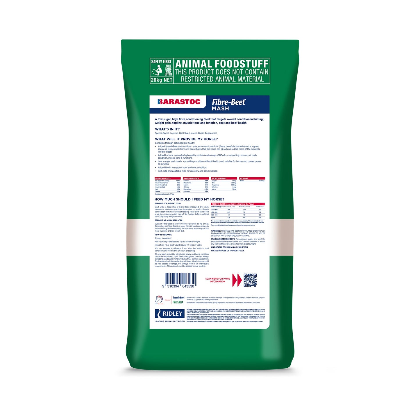 Barastoc Fibre Beet Mash Conditioning Horse Food