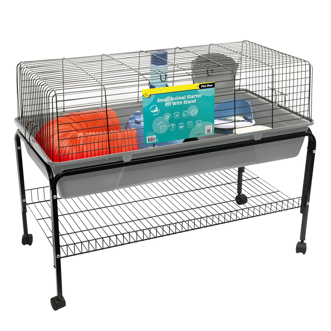 Pet One 2211 Small Animal Starter Kit With Stand