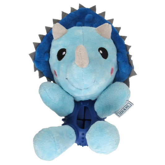 Lexi & Me Dinosaur Plush & Rubber Dog Toy
