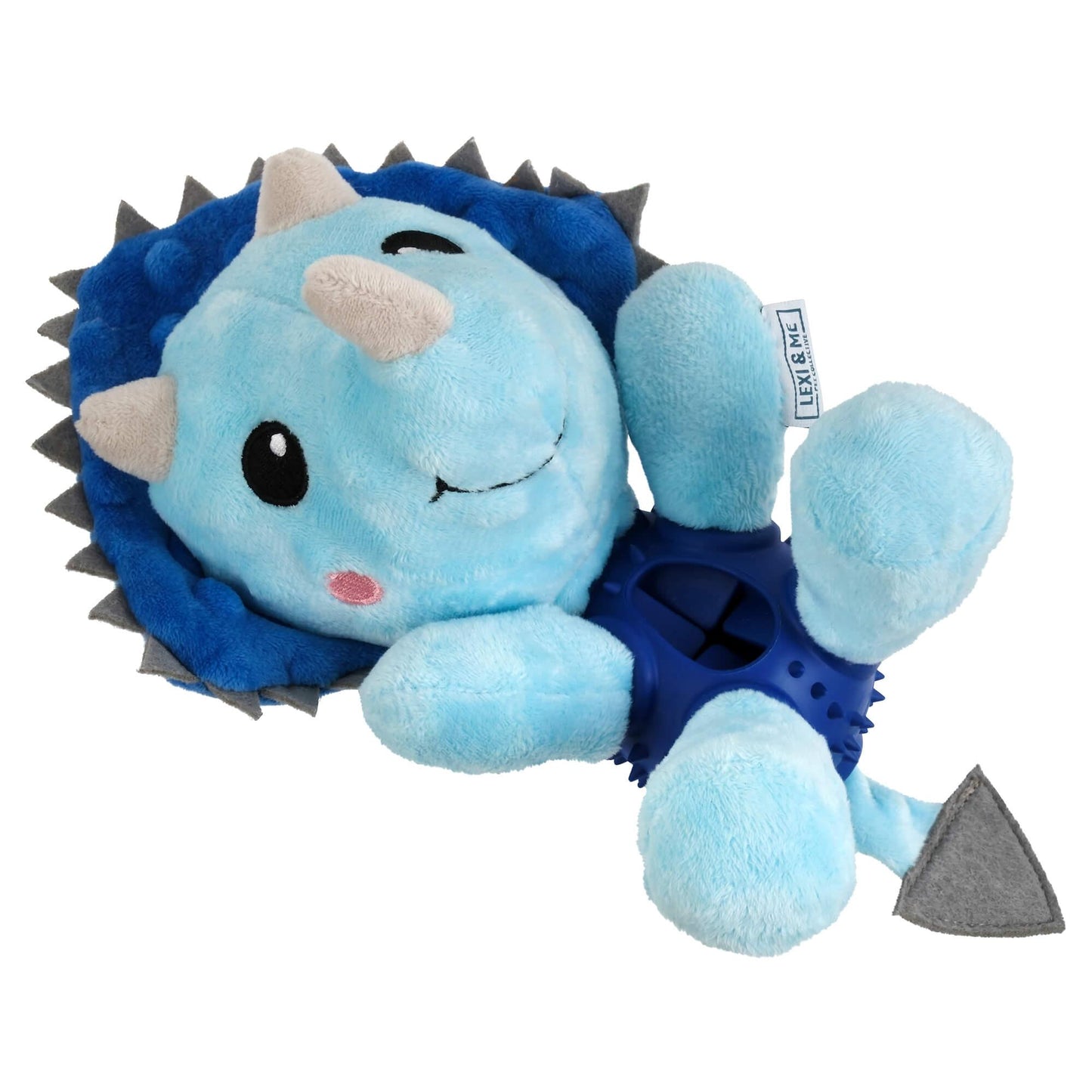 Lexi & Me Dinosaur Plush & Rubber Dog Toy