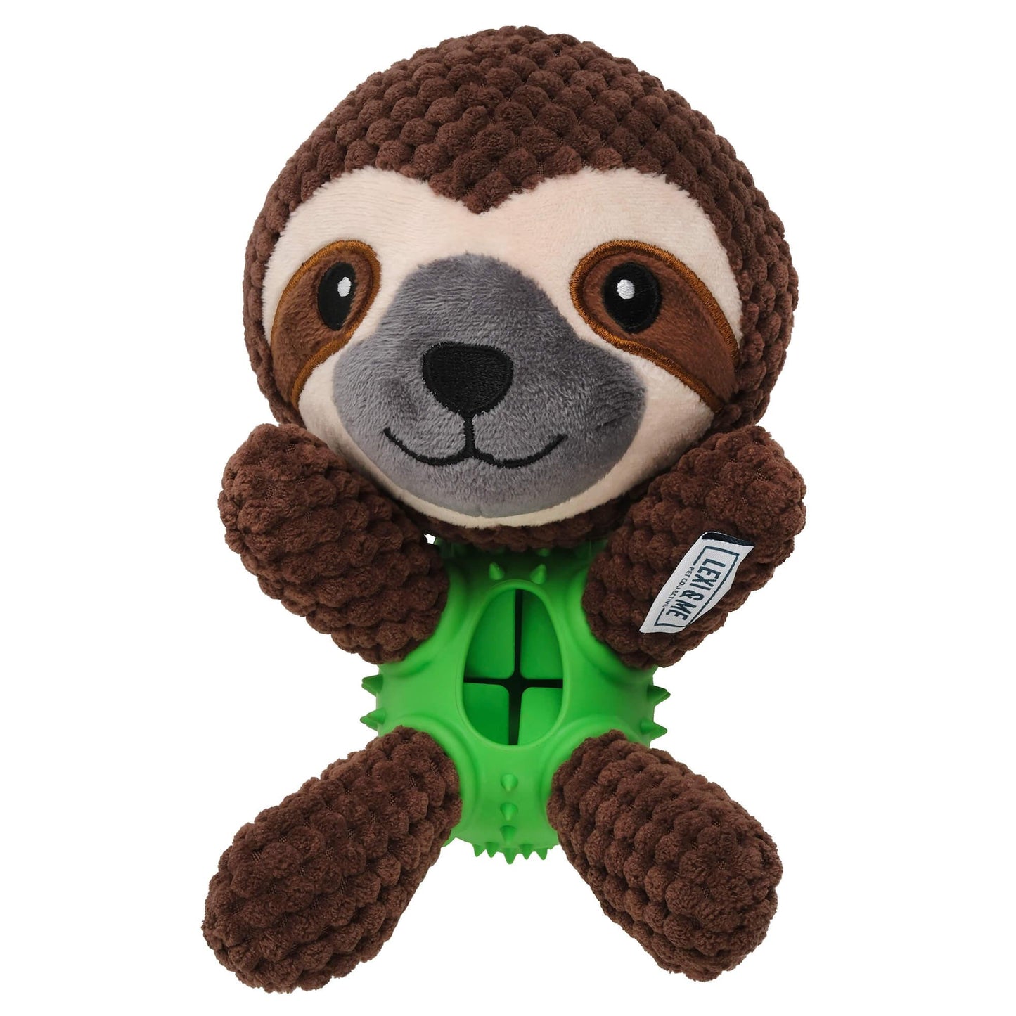 Lexi & Me Sloth Plush & Rubber Dog Toy