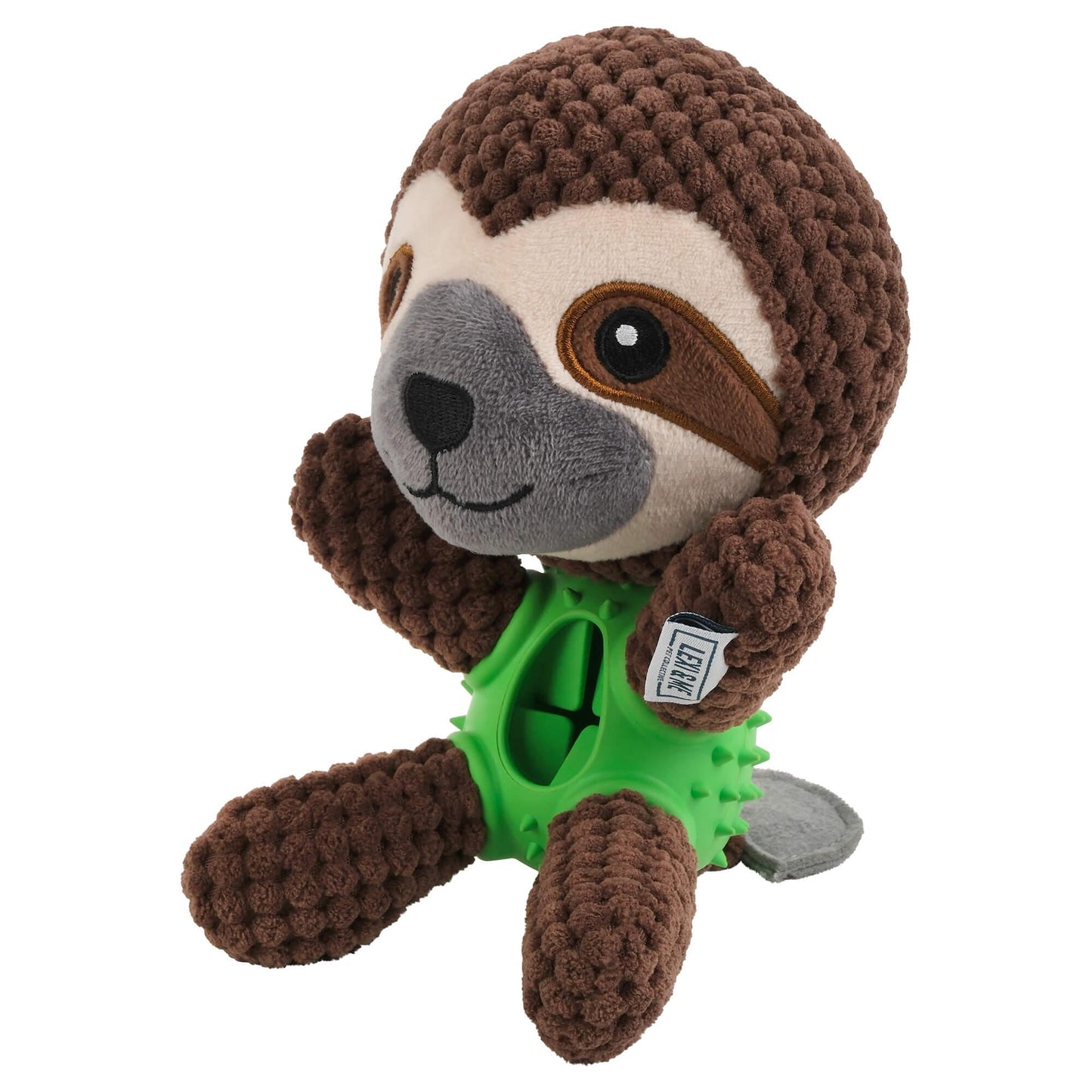 Lexi & Me Sloth Plush & Rubber Dog Toy