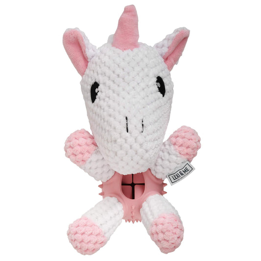 Lexi & Me Unicorn Plush & Rubber Dog Toy
