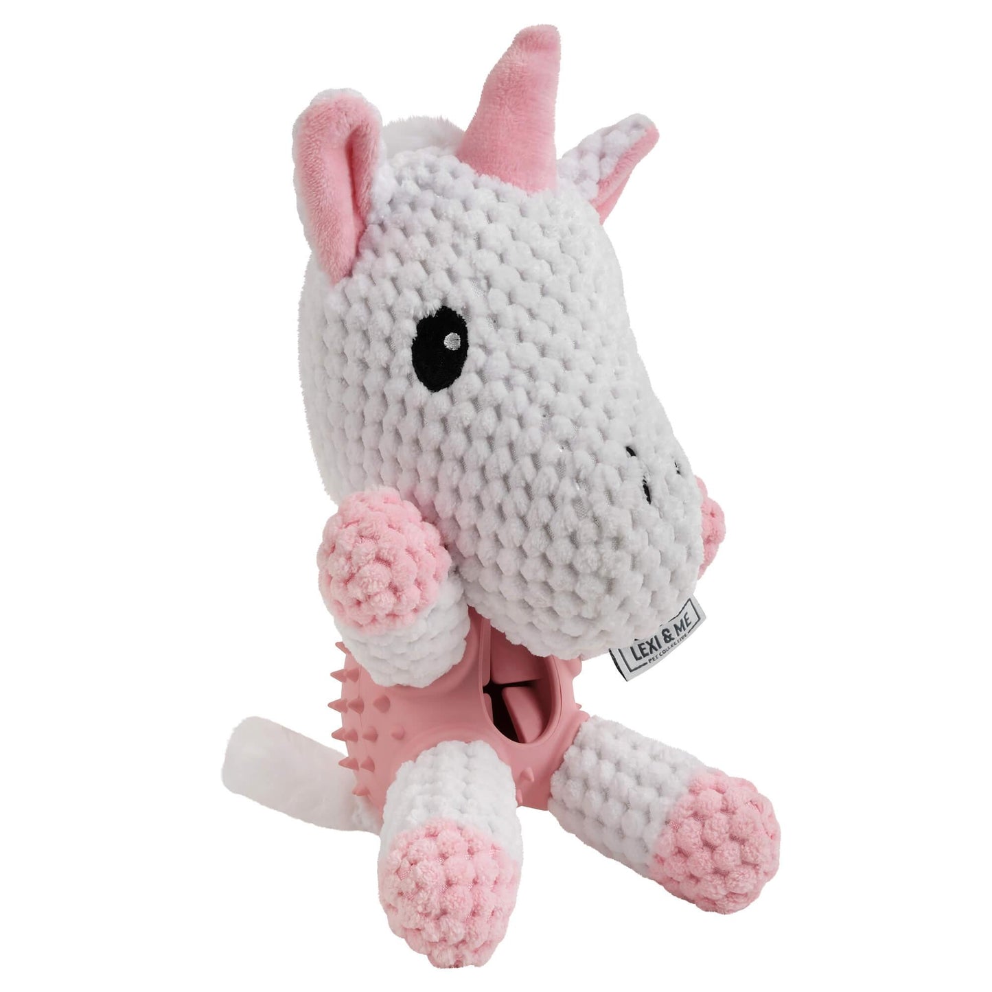 Lexi & Me Unicorn Plush & Rubber Dog Toy