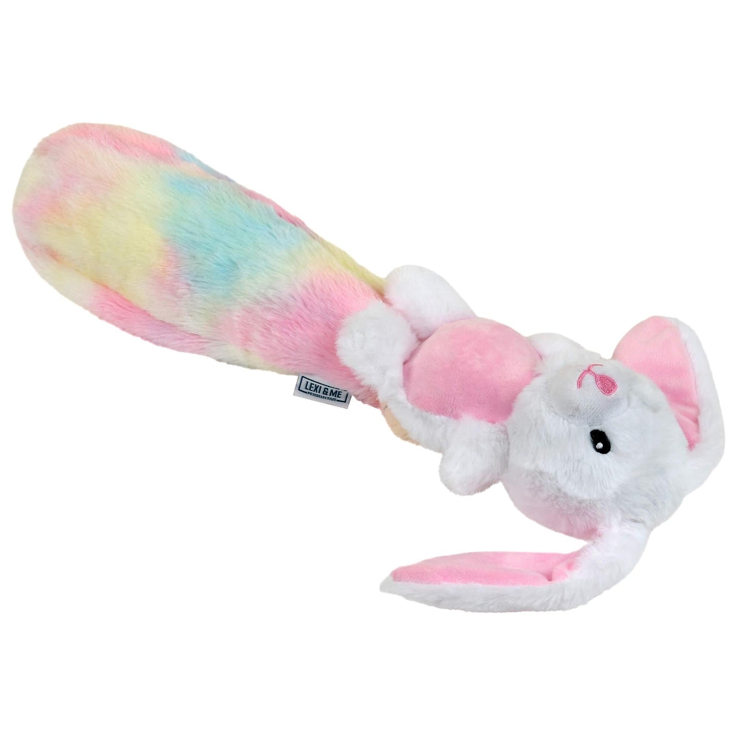 Lexi & Me Rabbit Plush & Bottle Crusher Dog Toy