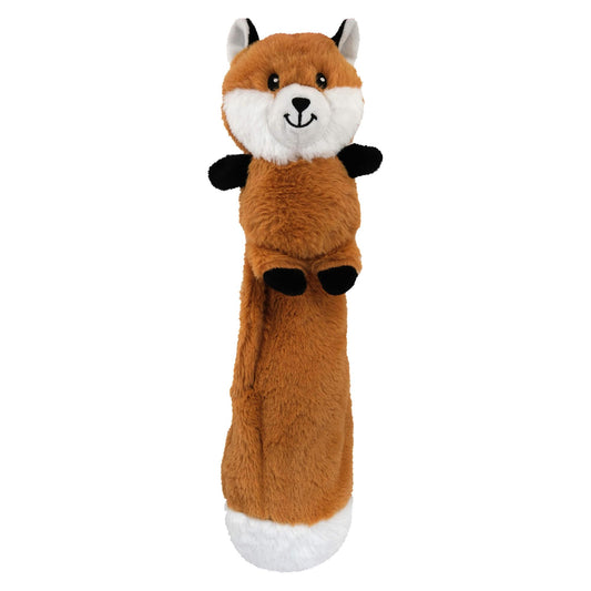 Lexi & Me Fox Plush & Bottle Crusher Dog Toy