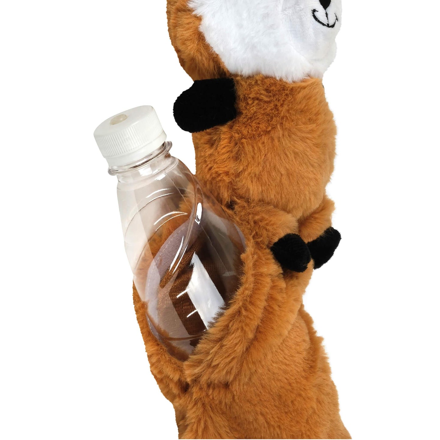 Lexi & Me Fox Plush & Bottle Crusher Dog Toy