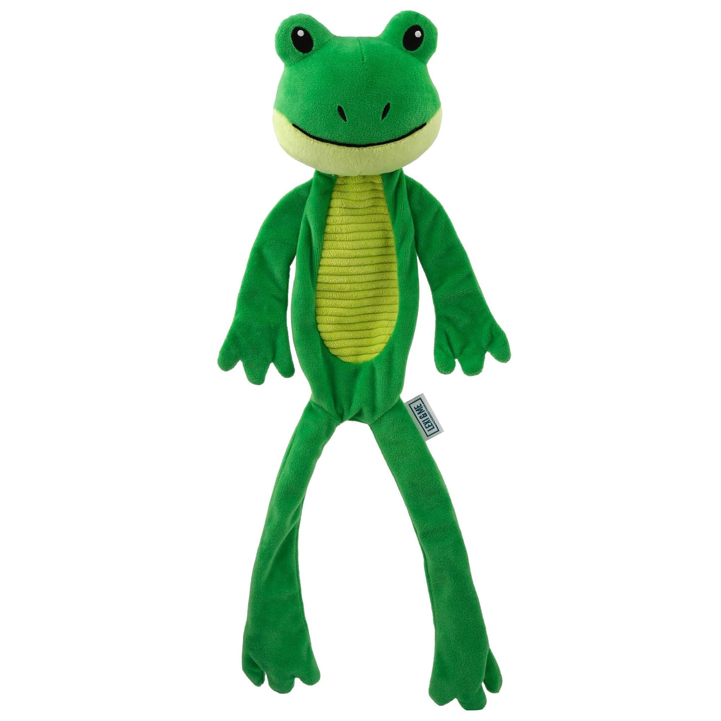 Lexi & Me Frog Plush & Rope Long Limb Dog Toy
