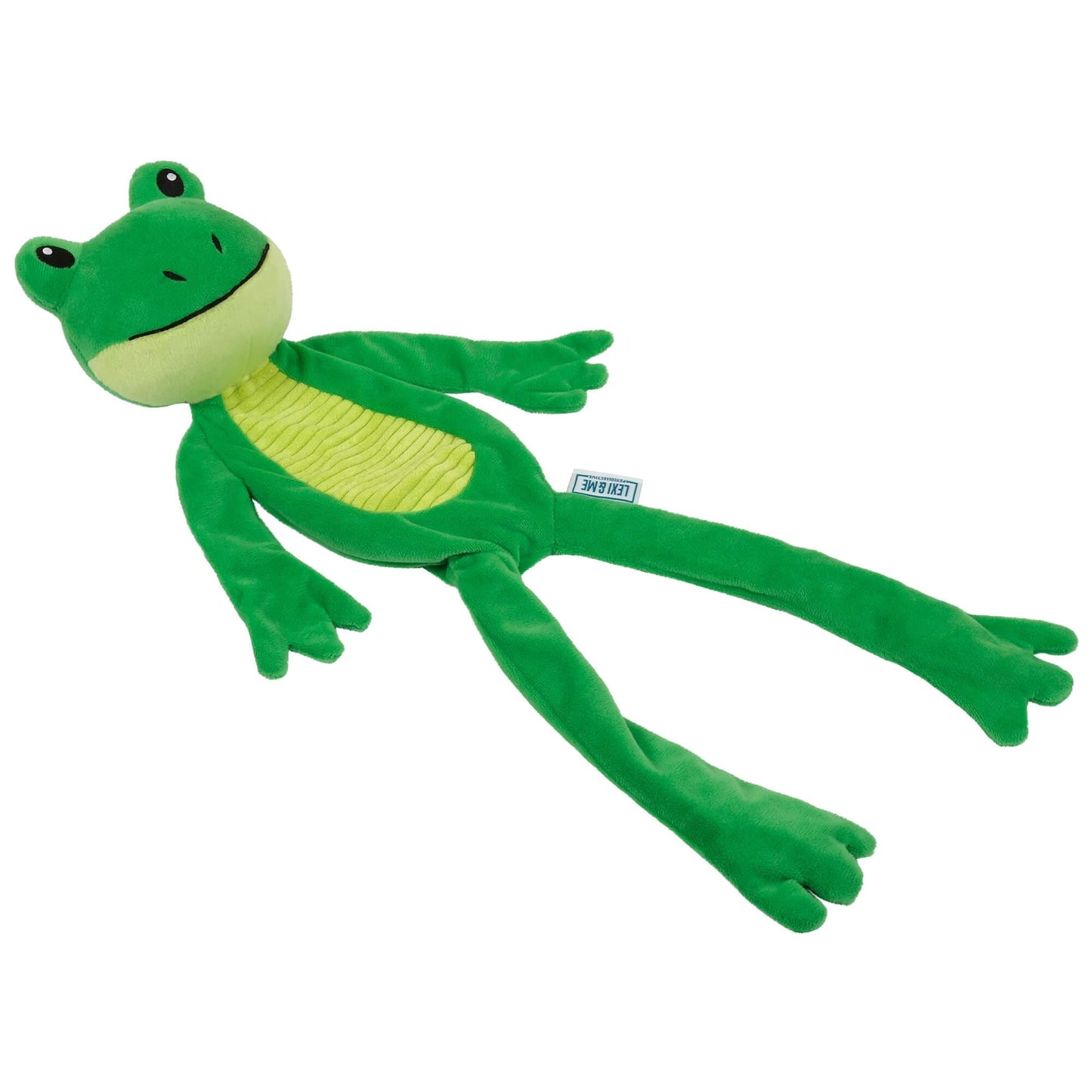 Lexi & Me Frog Plush & Rope Long Limb Dog Toy